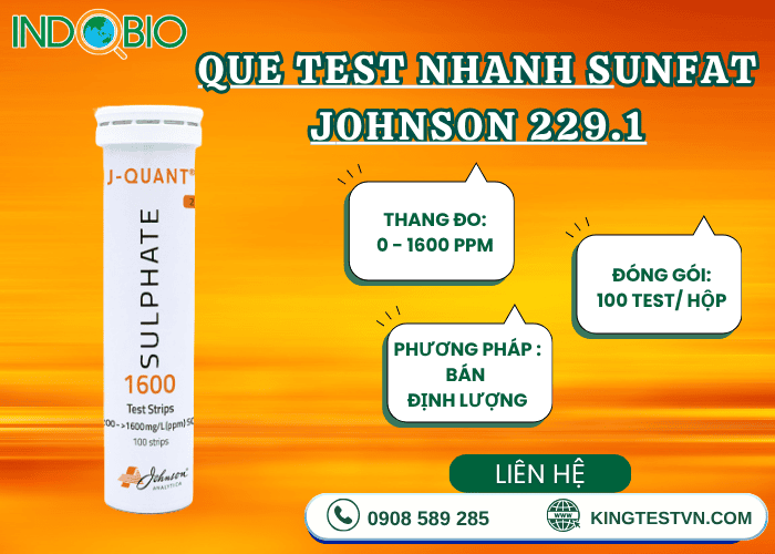 Vì sao nên chọn que test Sunfat Johnson 229.1?